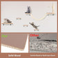 Wall Mounted Cat Climber Set, Cat Wall Shelves,Cat Wall Furniture Set,with Hammock,Jumping Boards,Sofa,Steps,Scratching Post,Hanging Ball and Felt Pads, Suit for Cats Climb, Jump,Scratch-Beige