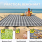 TigeJoy Extra Large Picnic Blanket Waterproof Foldable 80''x80'', Outdoor Picnic Mat Beach Blanket Sandproof for Park, Grass, Travel, Hiking, Camping Essentials, Gingham Picnic Blanket