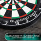 Harrows Dart Board Quadro I Unique and Exclusive 3 Scoring Zones I Ultimate Challenge 240 Maximum Score I Darts Board with Ultra Thin Knife Wire I Compatible with Dart Board Stand, Dart Board Lighting