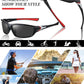 Frienda 6 Pack Polarized Sport Sunglasses for Men Multipack Fit over Glasses Pack Lot Set Men's Sport Fishing Eyeglasses