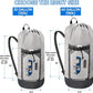BALEINE 120L Laundry Bag Backpack, 900D Oxford Fabric Large Travel Laundry Bags with Shoulder Straps and 2 Mesh Pockets for College Dorm, Apartment, Laundromat (Gray, 120L)