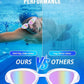 Swim Goggles, Unisex Adult Swimming Goggles Anti Fog Anti UV No Leakage Wide View for Men Women Youth