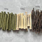 Bamboo Apple Sticks for Chinchillas Hamster Mouse Gerbil Bunny Pet Rat Guinea Pig Rabbit Chew Wood Timothy Hay Sticks Enrichment Toys for Teeth Supply Treats Snacks for Boredom Indoor