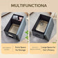 MEEXPAWS Cat Litter Box Enclosure Furniture Hidden, Cat Washroom Bench Storage Cabinet | Extra Large 35.4'' x 19.7'' x 19.7''| Dog Proof | Waterproof Inside/Easy Clean | Easy Assembly | Odor Control