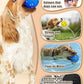 Dog Tennis Balls for Aggressive Chewers, Indestructible Durable Bouncy Interactive Toy for Dogs Fetch Game Lightweight Floating Outdoor Training(2 Yellow Point+ 2 Blue Cirle Medium)