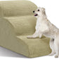 Dog Stairs for Small Dogs - High Density Foam Pet Steps, Extra Wide Dog Ramp with Non-Slip Bottom for High Beds, Couch and Sofa, Best for Dogs Injured, Older Doggy Cats,3 Steps, Camel