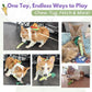 3PCS Rainbow Woven Pet Chew Set, Colorful Puppy Teething Chews, Dog Chew Toys, Cat Teething Playset, Soft & Safe Interactive Pet Chews