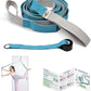 HiRui Stretching Strap Yoga Strap with Door Anchor, 14-Loops Non-Elastic Stretch Straps for Physical Therapy, Pilates, Dance, Gymnastics | Stretch Band with Workout Guide for Women & Men