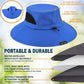 EINSKEY Wide Brim Sun Hat, UPF 50+ UV Protection Waterproof Packable Bucket Hat for Men & Women, Fishing Hiking Beach Garden