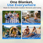 scuddles Extra Large Picnic & Outdoor Blanket Dual Layers for Outdoor Water-Resistant Handy Mat Tote Spring Summer Camping Blanket Great for The Beach