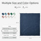 Carriediosa 100% Cotton Muslin Throw Blanket 70" X 80" Twin Size，4-Layers Summer Gauze Throws for Bed Couch，Soft Lightweight Breathable Linen Blankets Bedspread for Adults All Season，Navy Blue