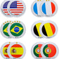 Menique Soccer World Cup Memory Matching Game – 79 Cards (32 Country Pairs + 15 Action Cards) – 2 Games in 1: Flags + Penalty Challenge – Bilingual Educational Game for Kids and Adults