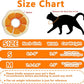 Soft Adjustable Recovery Collar - Comfortable Elizabethan Neck Protective Collar for Cats After Surgery (Orange, Small)