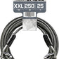 BV Dog Tie Out Cable 25 Feet - Heavy Duty Dog Lead Up to 250 Pounds - Reflective & Rust-Free with Quick Release Swivel Clips & 360° Rotating Clasp - Tangle-Free Dogs Runner for Yard (Grey, Single)