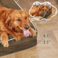 Orthopedic Dog Beds for Large Dogs, Waterproof Dog Beds, Egg-Crate Foam Dogs Couch Beds, Comfy Bolster Pet Bed with Removable Washable Cover, Nonskid Bottom (Large,Brown)