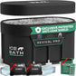 Ice Bath Tub XL - Exclusive Patented Anti-Leak Shield - Cold Plunge Tub With Cover - Ice Bricks X2 - Portable bathtub Outdoor Indoor - Free Ebook