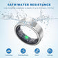 Smart Ring for Women Men - Titanium Fitness Sleep Tracker Ring with Step Counting, Calories, Stress - No Subscription Fee, Compatible with iOS and Android (Sliver, 12)