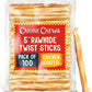 Canine Chews 5" Chicken Coated Sticks - Pack of 100 Chicken Wrapped Rawhide Dog Treats - 100% Real USA-Sourced Chicken Coating - Protein-Dense Chicken Wrapped Dog Treats Rawhide Chews