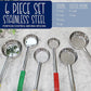 Darware Portion Control Serving Spoons (6-Piece Ladle Set); w 1/4 Cup, 1/2 Cup, 3/4 Cup & 1 Cup (2, 4, 6, 8 oz) & 1/2 & 1 Cup Utensils/Spoodles