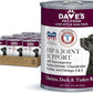 Dave's Pet Food Glucosamine Chondroitin for Dogs, Hip and Joint Support, Gluten-Free, Wet Senior Dog Food, 13.2 oz (Case of 12)