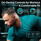 GOLREX Active Noise Cancelling Ear Buds Wireless Earbuds Bluetooth Headphones with 80H Playtime LED Display Wireless Charging Case, Over-Ear Hooks Earbud for Sports Running Gym Workout Black