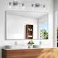 Silver Bathroom Mirror,55x36 inch Wall Mirror for Bathroom Wall Mounted,Large Rectangle Mirror for Bathroom Over Sink,Modern Metal Frame for Living Room,Bedroom Entryway,Horizontal/Vertical