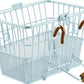 Retrospec Apollo Detachable Front Bike Basket Steel Half-Mesh with Integrated Detachable Hooks and Built-In Handle, Easy Assembly and Portability for Bicycles