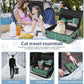 Portable Cat Travel Litter Box. Zipped Lid, Collapsible Litter Box for Cats. No Leakage, No Smell. Easy to Carry. Used for Hotels, Camping, Car (Green, M)