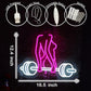Neon Woman Barbell Neon Sign Dumbbell Lady Neon Light Barbell Light Sign Dimmable Weightlifting LED Neon Light for Home Gym Decor Bar Pub Lifting Wall Room Decor Man Cave Game Room 16.5"×12.4"