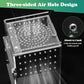 Jumping Spider Enclosure, 3x3x6 Inch Jumping Spider Habitat with Magnet Opening Door Jumping Spider Accessories Small Acrylic Terrarium for Tarantula and Praying Mantis