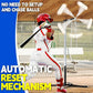 Batting Tee with Tethered Ball – Adjustable 20" to 45" Baseball & Softball Hitting Trainner – Metal X-Base with 4 Ground Stakes & 2 Sandbags for Maximum Stability – Swing Trainner for All Ages