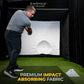 Golf Simulator Enclosure with Impact Display Projection Screen, use with All Golf Launch Simulators and Monitors.