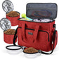 BAGLHER Dog Travel Bag, Pet Travel Bag (ALL Pet Travel Supplies), With 2 Pet Food Containers and 2 Collapsible Silicone Bowls; Essential Kits for Pet Travel Red