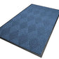 WaterHog Diamond | Commercial-Grade Entrance Mat with Rubber Border – Indoor/Outdoor, Quick Drying, Stain Resistant Door Mat (Medium Blue, 6' x 8')
