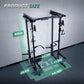 MAJOR FITNESS Drone3 Power Rack, Multi-Function Home Gym Squat Rack with Pull-Up Bar, Cable Crossover & J-Hooks, Heavy-Duty Steel Frame for Maximum Stability & Strength Training