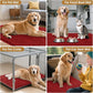 IM HOME Extra Large 60" x 36" Red Dog Door Mats for Muddy Paws, Chenille Absorbent Dog Mat, Non Slip Heavy Mud Mat for Dogs, Soft Pet Bed Mat for Entryway, Mud Paws, Inside Floor