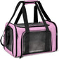 Pet Carrier for Small Medium Cats Dogs Puppies up to 15 Lbs, TSA Airline Approved, Soft Sided, Collapsible Travel - Pink