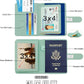 Melsbrinna Rfid Passport Holder for Travel women/Men, Cute Passport Wallet Rfid Blocking Card Slots, Rfid Passport Cover/CaseTravel Wallet, Passport Book Holder (1, Green4)