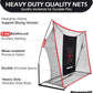 Golf Net, 10x7ft Heavy Duty Golf Practice Nets with Mat, Target Cloth, 8 Tees, 6 Balls, Carry Bag for Backyard Driving Chipping Indoor Outdoor Training
