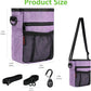 Dog Treat Pouches for Pet Training with Magnetic Closure Treat Pouches for Pet Training,Large Dog Treat Training Pouch and Dog Clicker,Training Treat Pouch Built-In Poop Bag Dispenser-Purple.