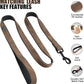 Didog Soft Padded Leather Dog Collar and Leash Set, Adjustable Dog Leash and Collar Set with Metal Buckle, Breathable Dog Collars with 4FT Leather Dog Leash for Small Medium Large Dogs, Brown, M