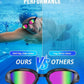 Swim Goggles, Unisex Adult Swimming Goggles Anti Fog Anti UV No Leakage Wide View for Men Women Youth