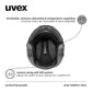 uvex Instinct Visor - Adjustable ski & Snowboard Helmet with Integrated Visor for Women & Men - Black Matte - Small
