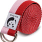 Slim Panda Yoga Strap for Stretching,Cotton Yoga Strap with Adjustable D-Ring Buckle,Non-Elastic Yoga Belt for Pilates,Gym Workouts,Physical Therapy,Improve Flexibility