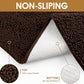 IM HOME Extra Large 60" x 36" Brown Dog Door Mats for Muddy Paws, Chenille Absorbent Dog Mat, Non Slip Heavy Mud Mat for Dogs, Soft Pet Bed Mat for Entryway, Mud Paws, Inside Floor