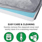 Furhaven Cooling Gel Dog Bed for Medium/Small Dogs w/ Removable Bolsters & Washable Cover, For Dogs Up to 35 lbs - Faux Fur & Velvet Sofa - Smoke Gray, Medium