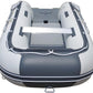 Newport 10ft 6in Newport Model Inflatable Dinghy Boat Transom Sport Tender - 5 Person - 15HP USCG Rated, White/Gray