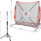 6'X6' Baseball Softball Practice Net,Pitching Net,Batting Net,with Bonus Strike Zone,Target and Bow Frame,for Hitting,Pitching,Catching
