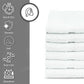 GOLD TEXTILES 36 Pack White Small Bath Towels 20x40 Inches - Cotton Blend Economy Cheap Bulk Bath Towels for Commercial Uses, Gym, Salon, Spa & Hair - Lightweight Quick Drying (36 White)