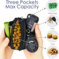 Dog Treat Pouch for Pet Walking and Training with Clicker, Poop Bags and Three Bags Design Small Fanny Zipper Pack Holder for Puppy Snack Dispenser Kit for Leash and Outdoor Use (Blue)
